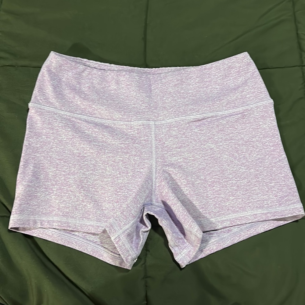 Purple Fleo shorts PHR and reusable bag